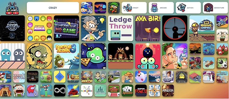 AntGames - A promising Free Online Game Website with HTML5 technology