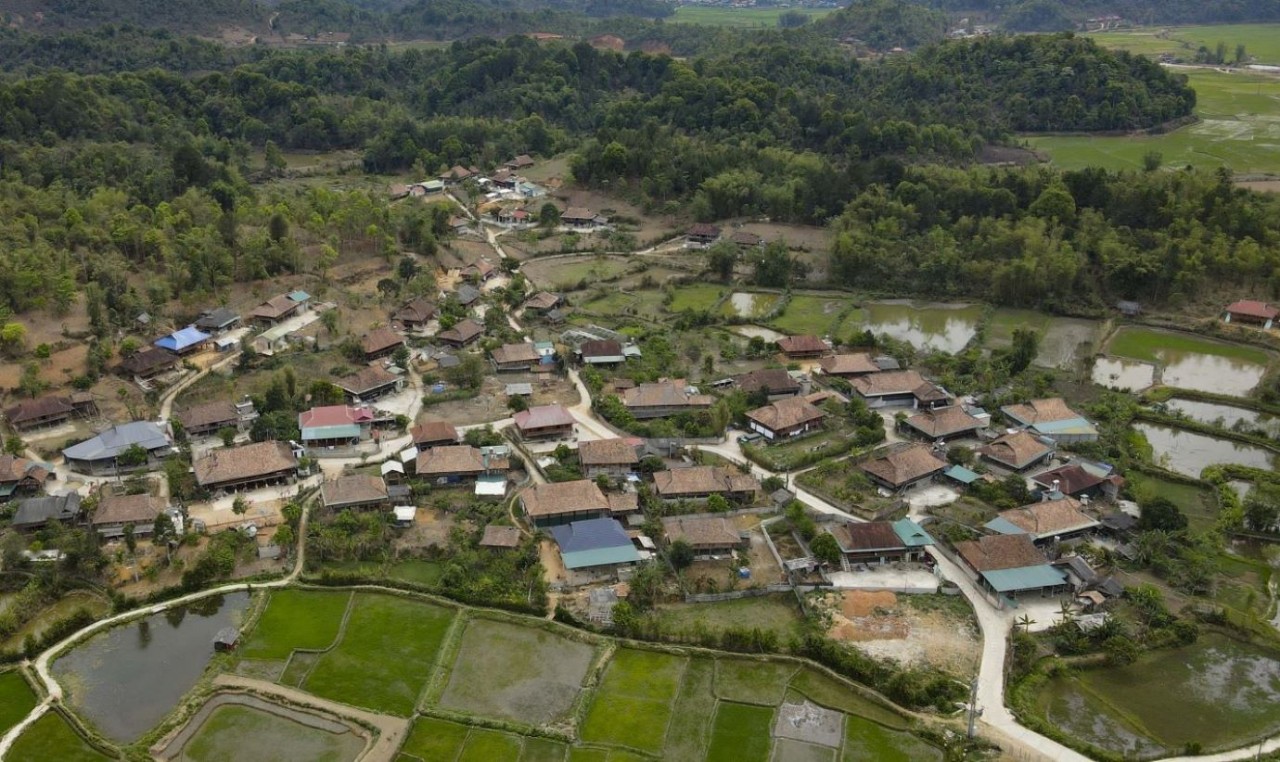 Bản làng Mường Phăng (Điện Biên). (Nguồn: TTXVN)