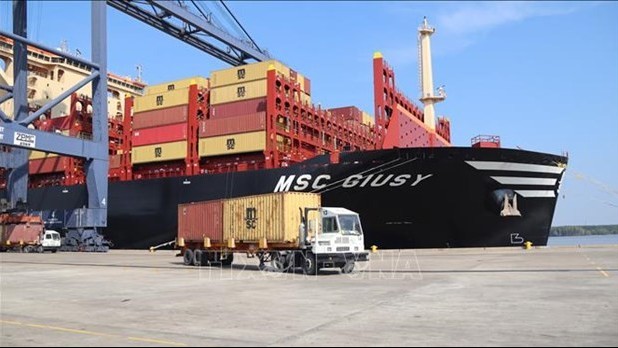 Some 170,000 DWT container ship docks at Ba Ria – Vung Tau’s deep-water port