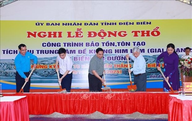 PM Pham Minh Chinh attends ceremony to work on Him Lam resistance centre renovation project