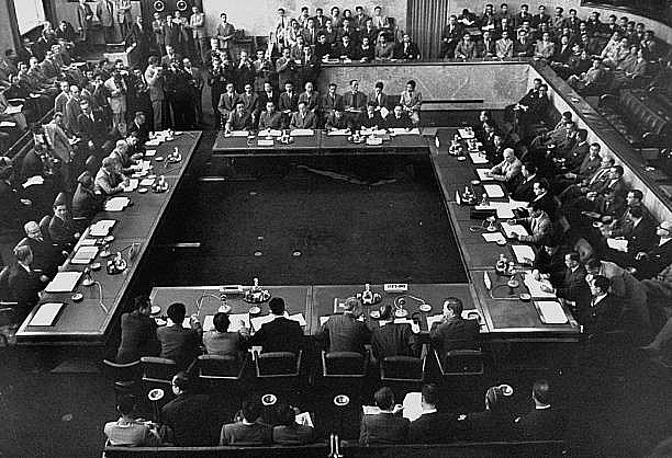 Hội nghị Geneva 1954 là một “trận đánh” lớn đầu tiên trên vũ đài quốc tế của nền ngoại giao Cách mạng Việt Nam. (Ảnh: QT)