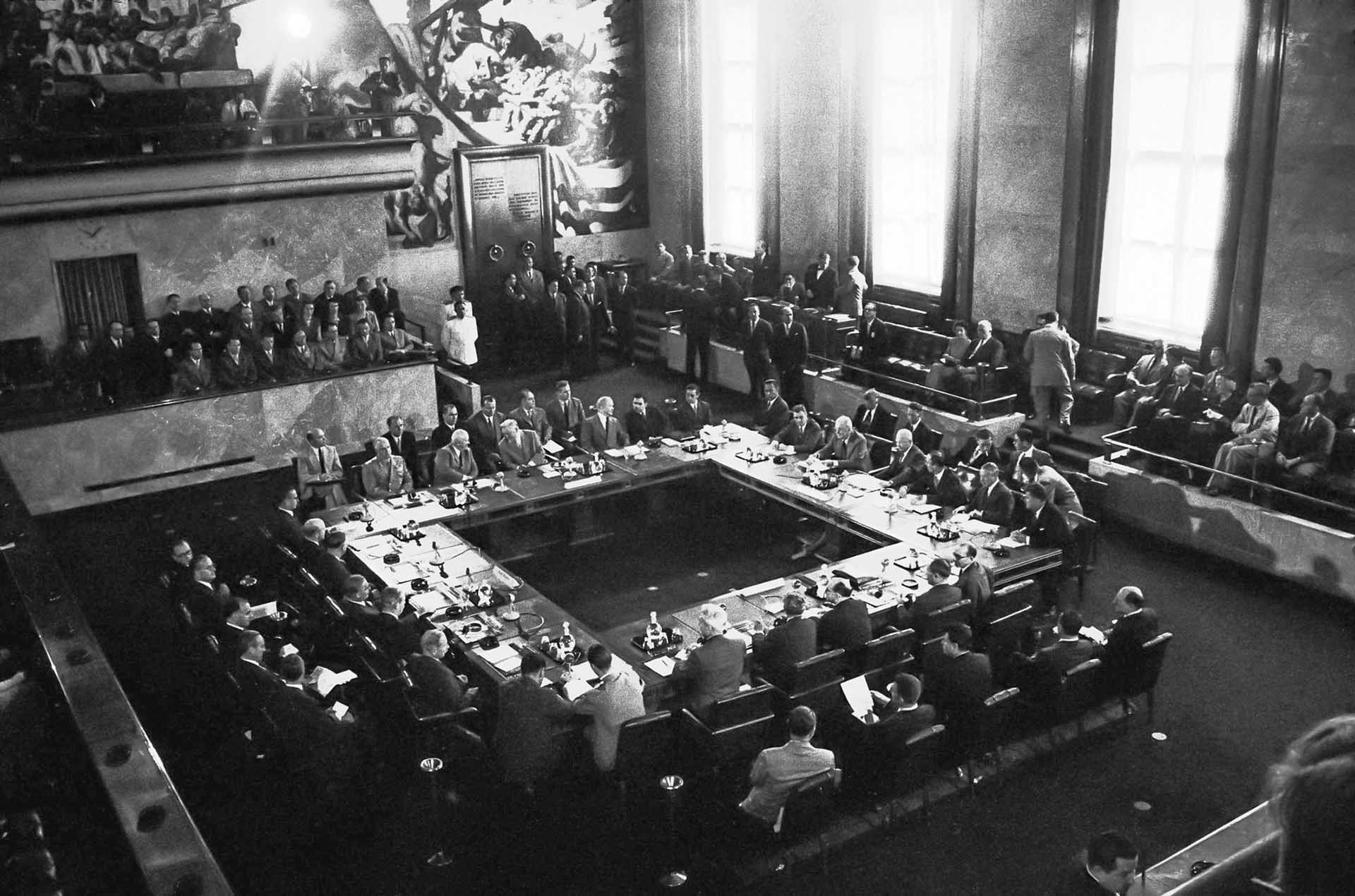 Toàn cảnh Hội nghị Geneva 1954.
