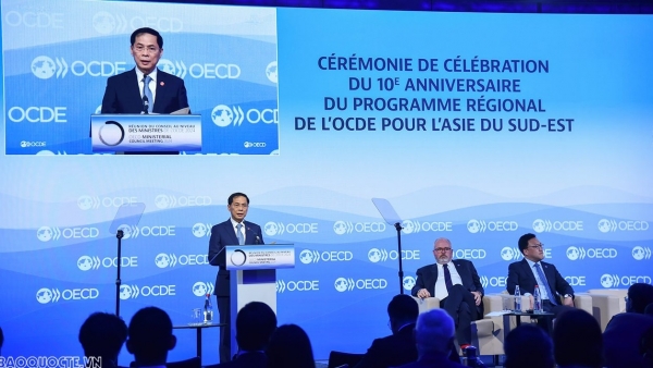 OECD: FM Bui Thanh Son addresses first plenary session of Ministerial Council Meeting 2024
