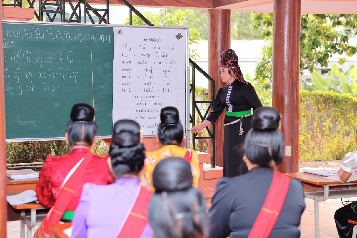 A Thai language class at a House of Wisdom. (Photo: Tran Duc Quyet)