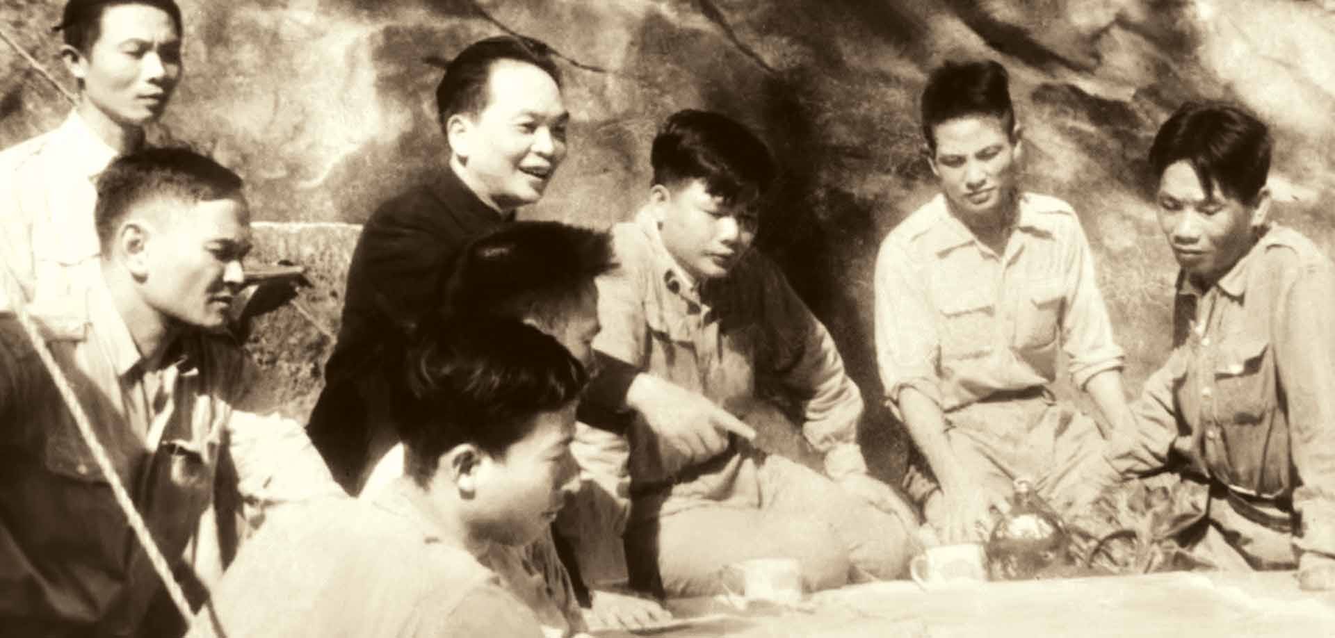 General Vo Nguyen Giap with  Dien Bien Phu campaign
