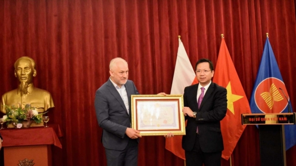 Friendship Medal awarded to Polish Parliament's Member Grzegorz Bernard Napieralski