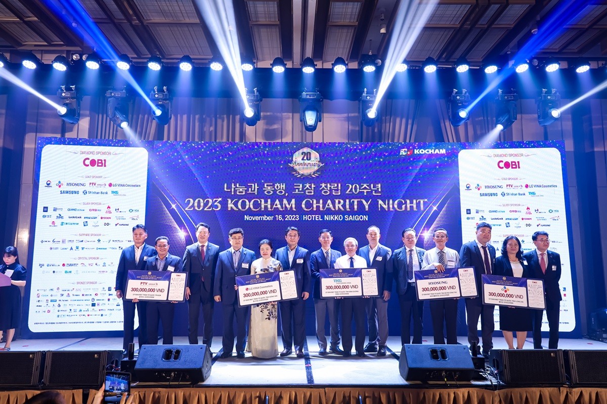 KOCHAM regularly carries out CSR (corporate social responsibility) activities. The 20th KOCHAM charity night 2023 pictures (Photo: NVCC)