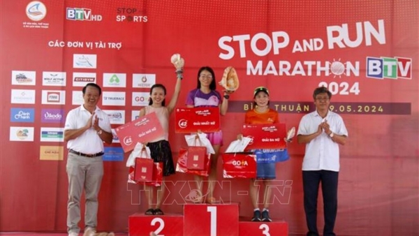 Over 4,500 athletes join the Stop and Run Marathon BTV Binh Thuan 2024