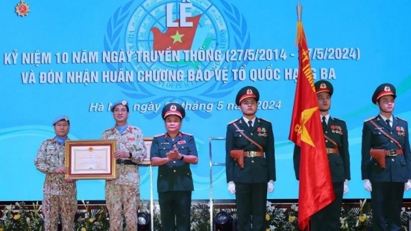 Peacekeeping operations department received third class Fatherland Protection Order