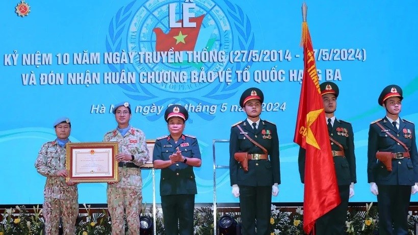 Peacekeeping operations department received third class Fatherland Protection Order