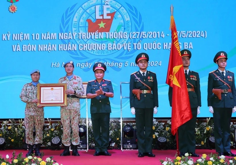 Peacekeeping operations department received third class Fatherland Protection Order