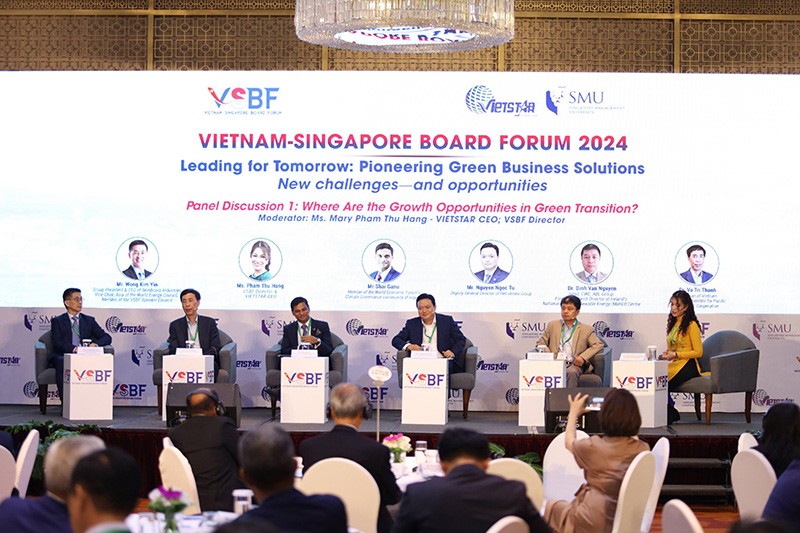 Panel Discussion: Where Are the Growth Opportunities in Green Transition at VSBF 2024 with the participation of leaders of Sembcorp Industries, Petrolimex, ABL Group, Member of the World Economic Forum's Climate Governance community of experts, Vietnam National Committee for Pacific Economic Cooperation, Panel Discussion: Where Are the Growth Opportunities in Green Transition at VSBF 2024 with the participation of leaders of Sembcorp Industries, Petrolimex, ABL Group, Member of the World Economic Forum's Climate Governance community of experts, Vietnam National Committee for Pacific Economic Cooperation,