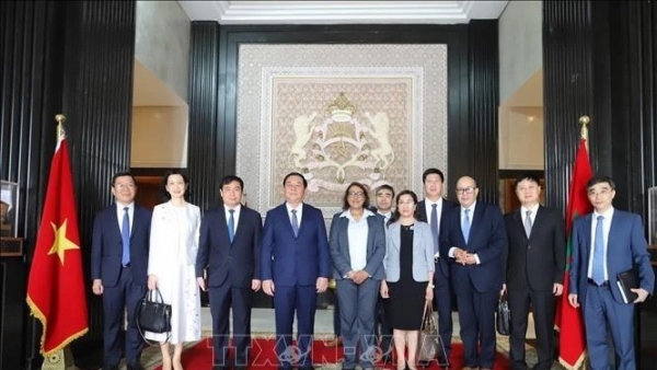 Party Politburo member delegation visits Morocco to strengthen ties