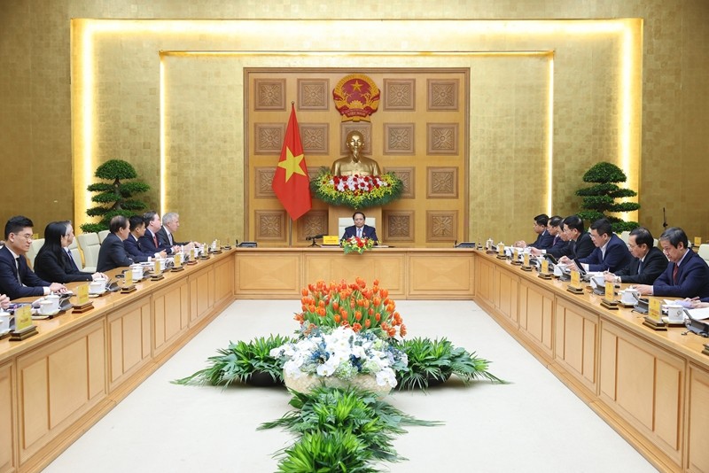 Prime Minister Pham Minh Chinh received the US-ASEAN Business Council business delegation, March 21, 2024.