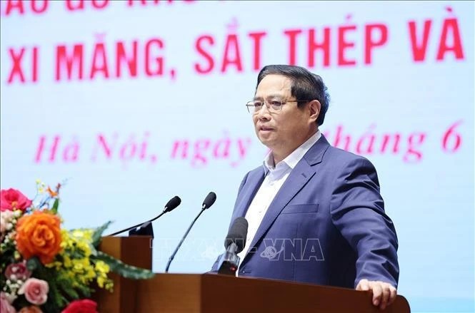 Thủ tướng Phạm Minh Chính phát biểu tại Hội nghị Thủ tướng Chính phủ làm việc với doanh nghiệp Nhà nước. (Ảnh: Dương Giang/TTXVN) Thủ tướng Phạm Minh Chính phát biểu tại Hội nghị Thủ tướng Chính phủ làm việc với doanh nghiệp Nhà nước. (Ảnh: Dương Giang/TTXVN)