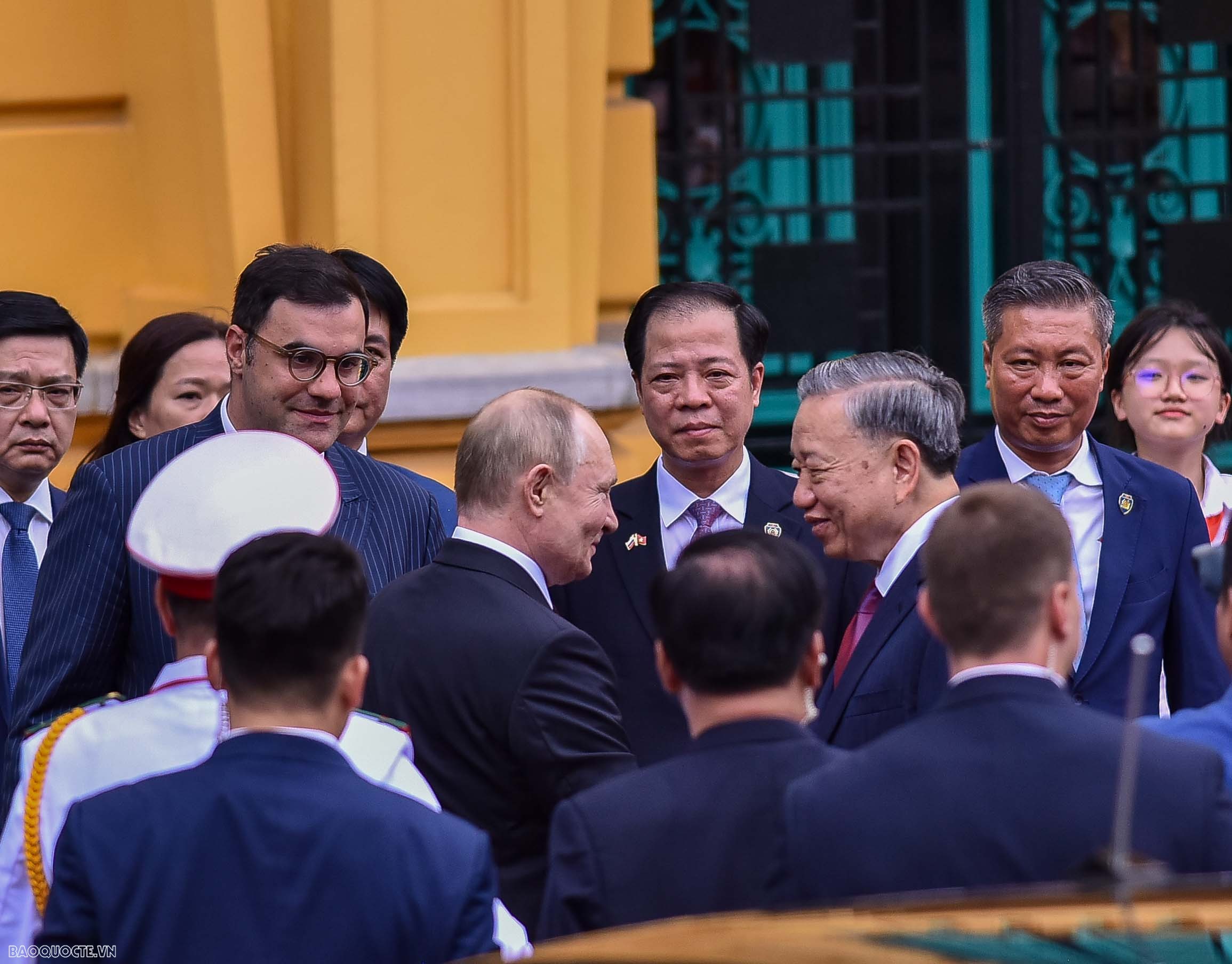 Welcome ceremony with grand cannon salut held for Russian President Vladimir Putin Welcome ceremony with grand cannon salut held for Russian President Vladimir Putin