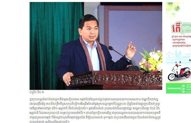 Cambodian scholar emphasizes strong Vietnam-Cambodia relations Cambodian scholar emphasizes strong Vietnam-Cambodia relations