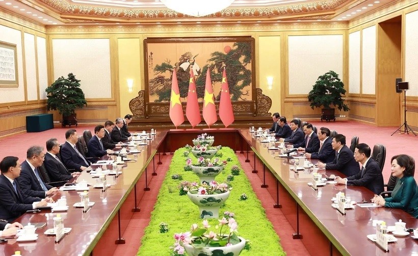 PM Pham Minh Chinh meets with Chinese President Xi Jinping in Beijing