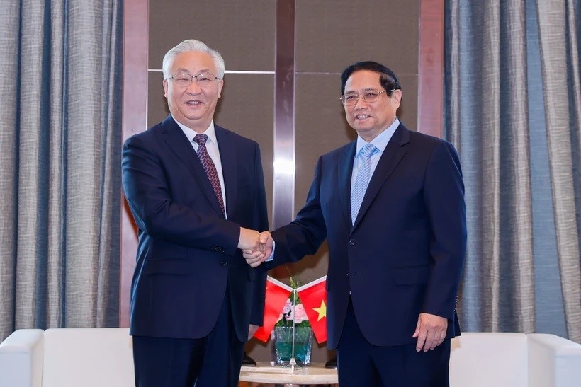 PM Pham Minh Chinh receives Chinese Vice Premier in Beijing PM Pham Minh Chinh receives Chinese Vice Premier in Beijing