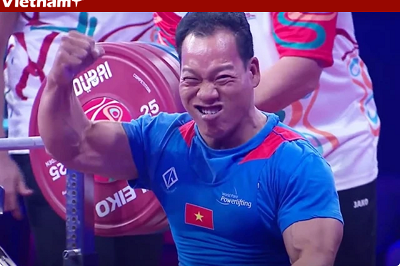 Three Vietnamese powerlifters earn Paralympic spots Three Vietnamese powerlifters earn Paralympic spots
