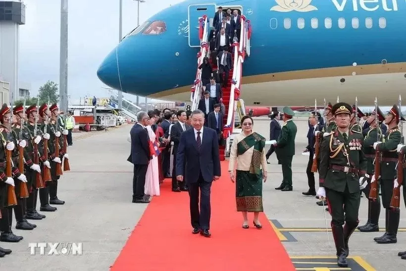 President To Lam arrived in Vientiane, starting state visit to Laos President To Lam arrived in Vientiane, starting state visit to Laos