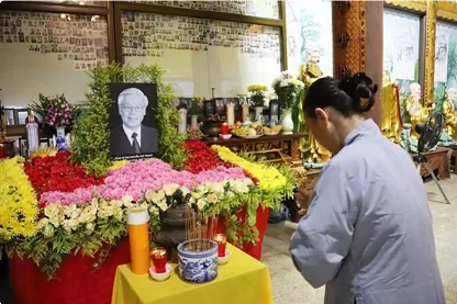 Vietnamese community in Laos mourns General Secretary Nguyen Phu Trong Vietnamese community in Laos mourns General Secretary Nguyen Phu Trong