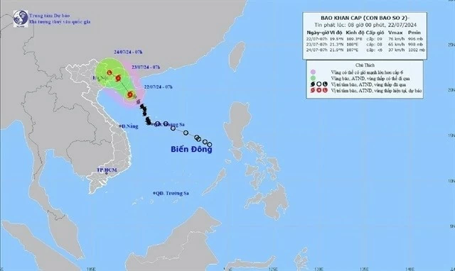 Typhoon Prapiroon brings heavy rains, thunderstorms to northern region: Centre for Hydro-meteorological Forecasting