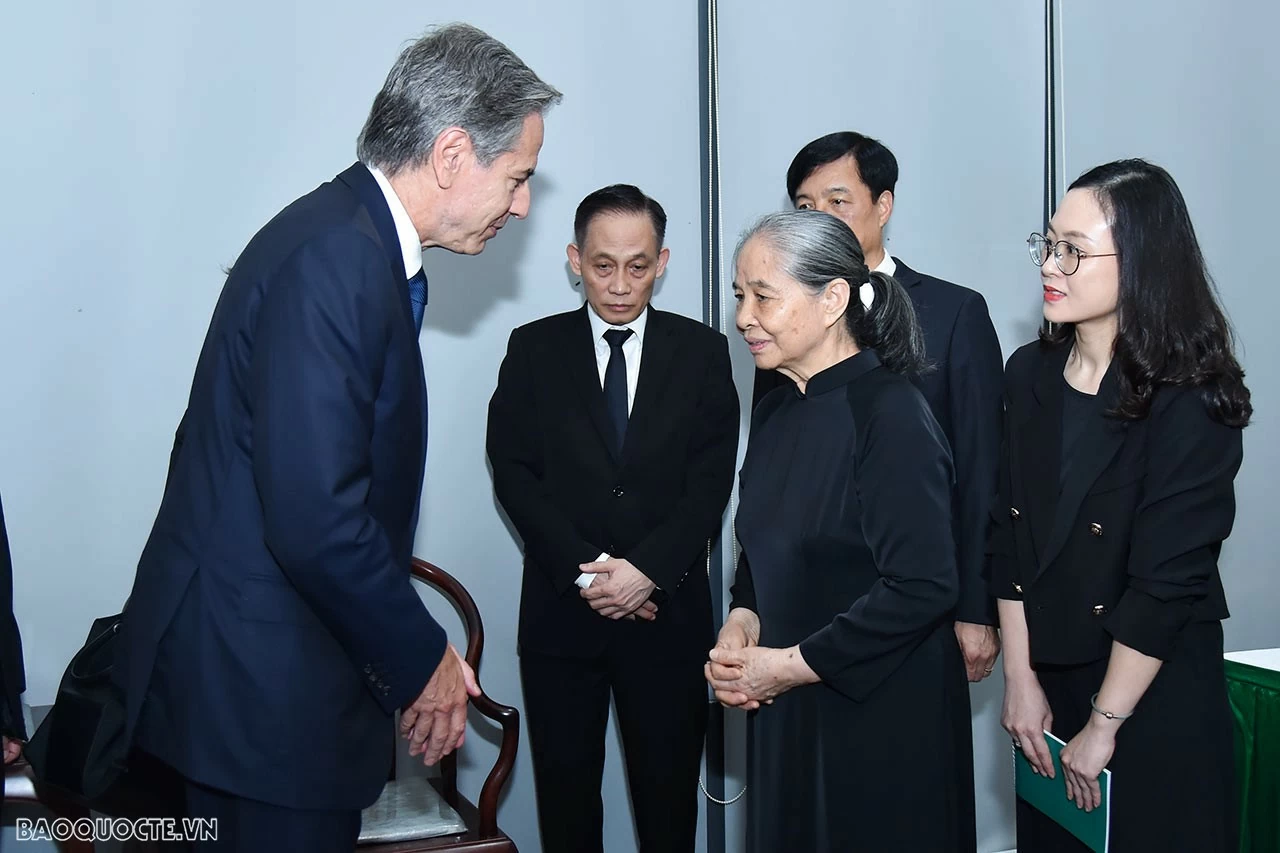 US Secretary of State Blinken offers condolences to family of Party General Secretary Nguyen Phu Trong US Secretary of State Blinken offers condolences to family of Party General Secretary Nguyen Phu Trong