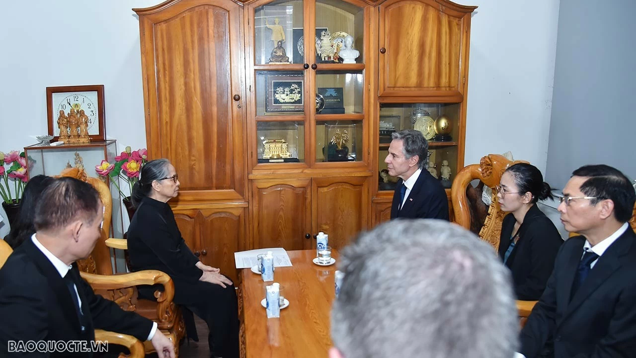 US Secretary of State Blinken offers condolences to family of Party General Secretary Nguyen Phu Trong US Secretary of State Blinken offers condolences to family of Party General Secretary Nguyen Phu Trong