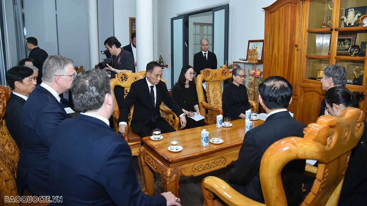 US Secretary of State Blinken offers condolences to family of Party General Secretary Nguyen Phu Trong US Secretary of State Blinken offers condolences to family of Party General Secretary Nguyen Phu Trong