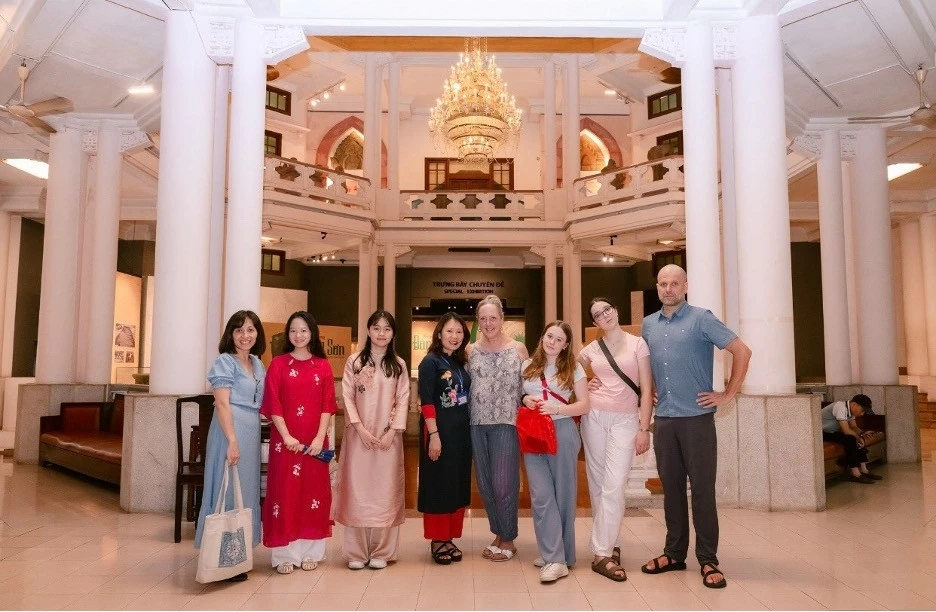 Assoc. Prof Shannon Gramse and his family visit the Vietnam National Museum of History for an enriching experience. Assoc. Prof Shannon Gramse and his family visit the Vietnam National Museum of History for an enriching experience.