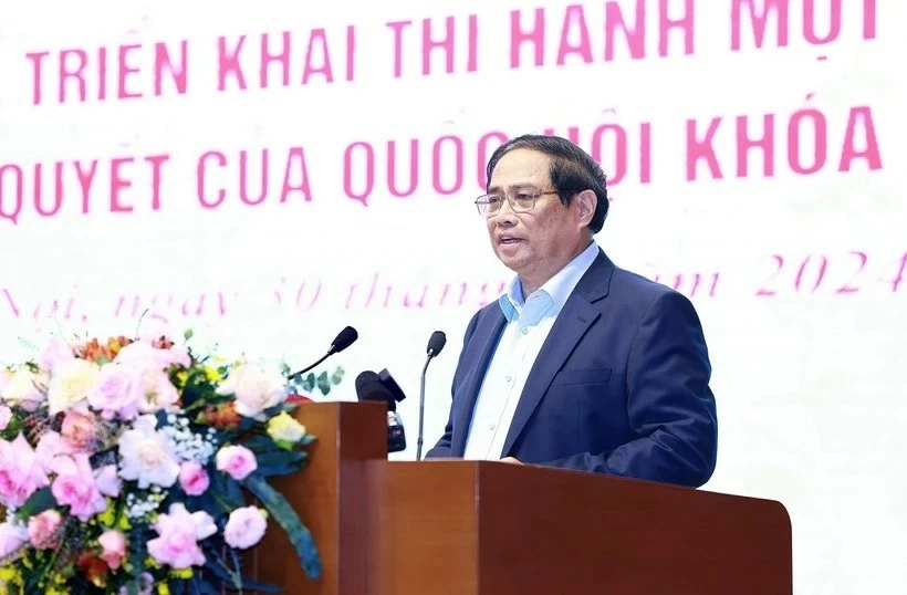 PM Pham Minh Chinh chairs national conference on law implementation PM Pham Minh Chinh chairs national conference on law implementation