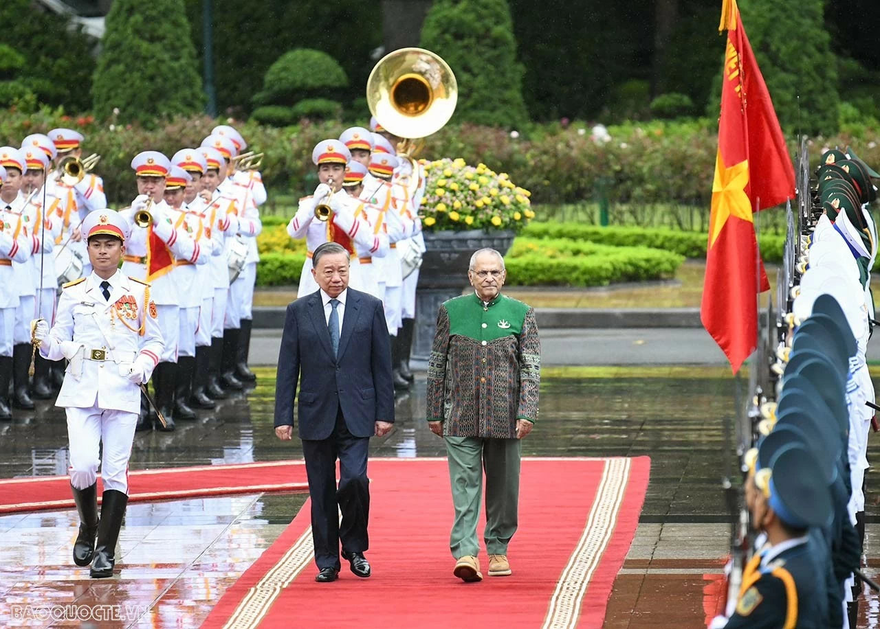 President To Lam hosts welcome ceremony for Timor-Leste President José Ramos-Horta President To Lam hosts welcome ceremony for Timor-Leste President José Ramos-Horta