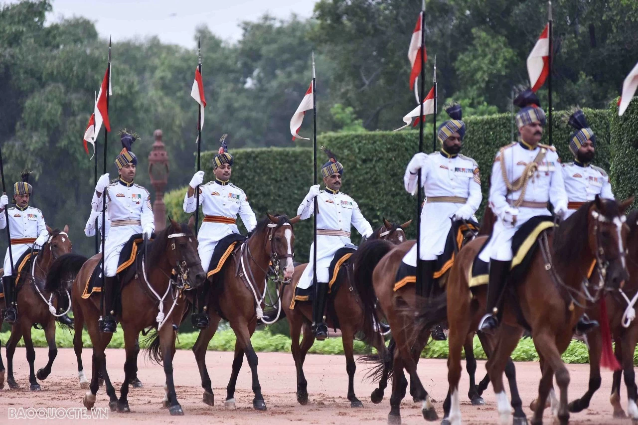 Welcome ceremony held for Prime Minister Pham Minh Chinh in New Delhi Welcome ceremony held for Prime Minister Pham Minh Chinh in New Delhi