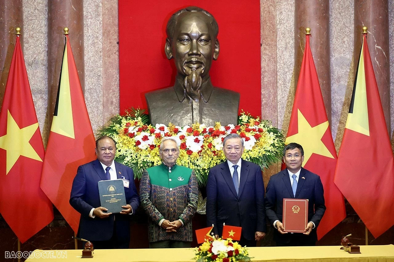 Vietnam, Timor-Leste Presidents hold talks to promote all-round cooperation Vietnam, Timor-Leste Presidents hold talks to promote all-round cooperation