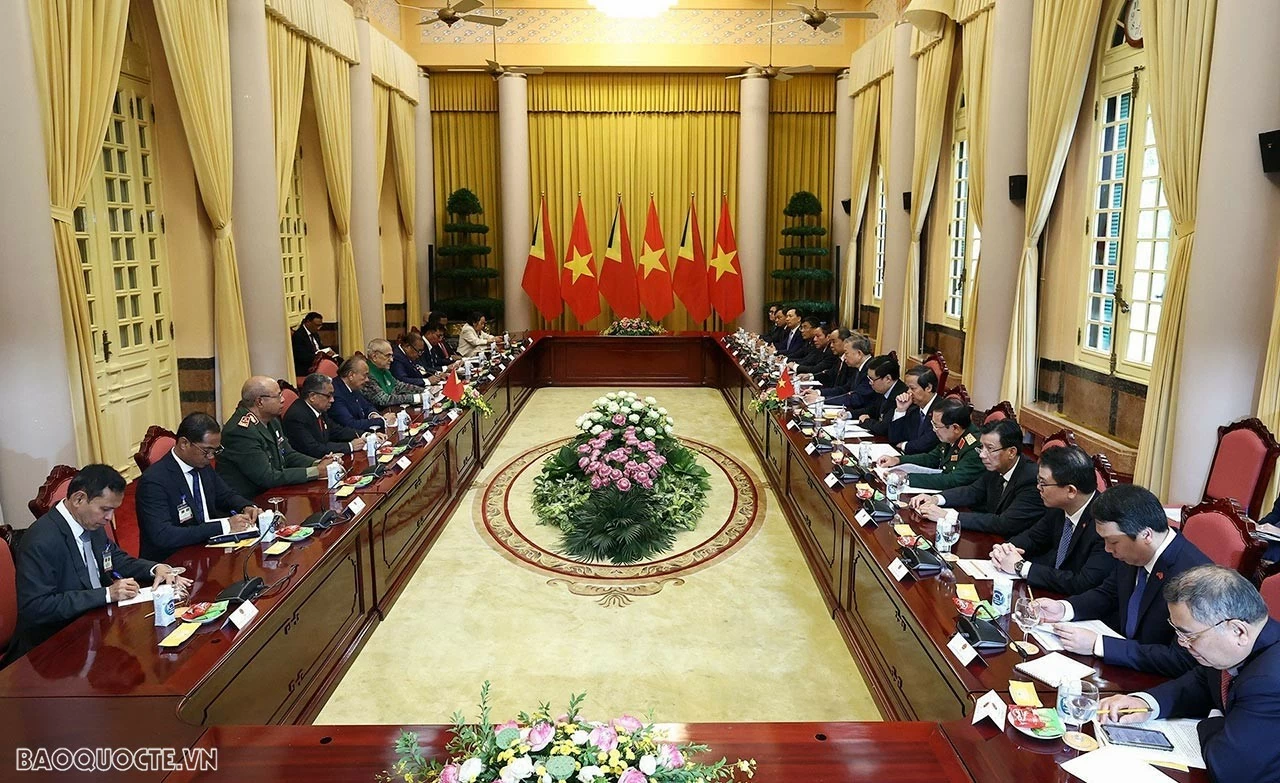 Vietnam, Timor-Leste Presidents hold talks to promote all-round cooperation Vietnam, Timor-Leste Presidents hold talks to promote all-round cooperation
