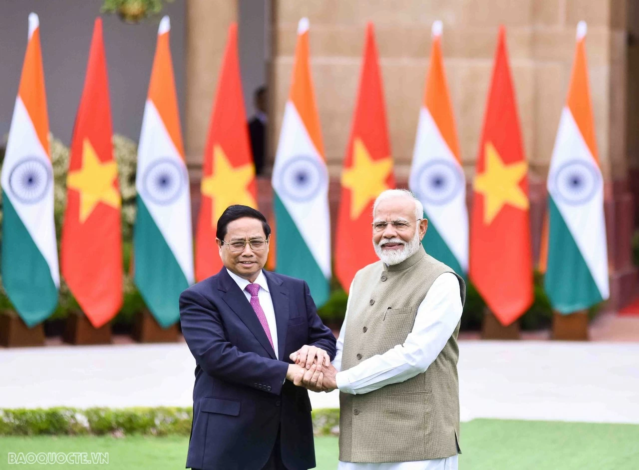 Welcome ceremony held for Prime Minister Pham Minh Chinh in New Delhi Welcome ceremony held for Prime Minister Pham Minh Chinh in New Delhi