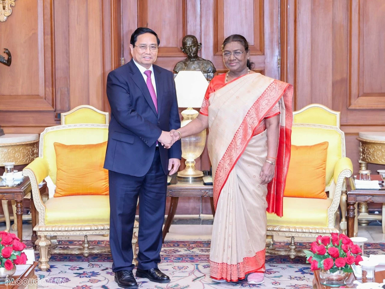 PM Pham Minh Chinh meets with Indian President Droupadi Murmu in New Delhi PM Pham Minh Chinh meets with Indian President Droupadi Murmu in New Delhi
