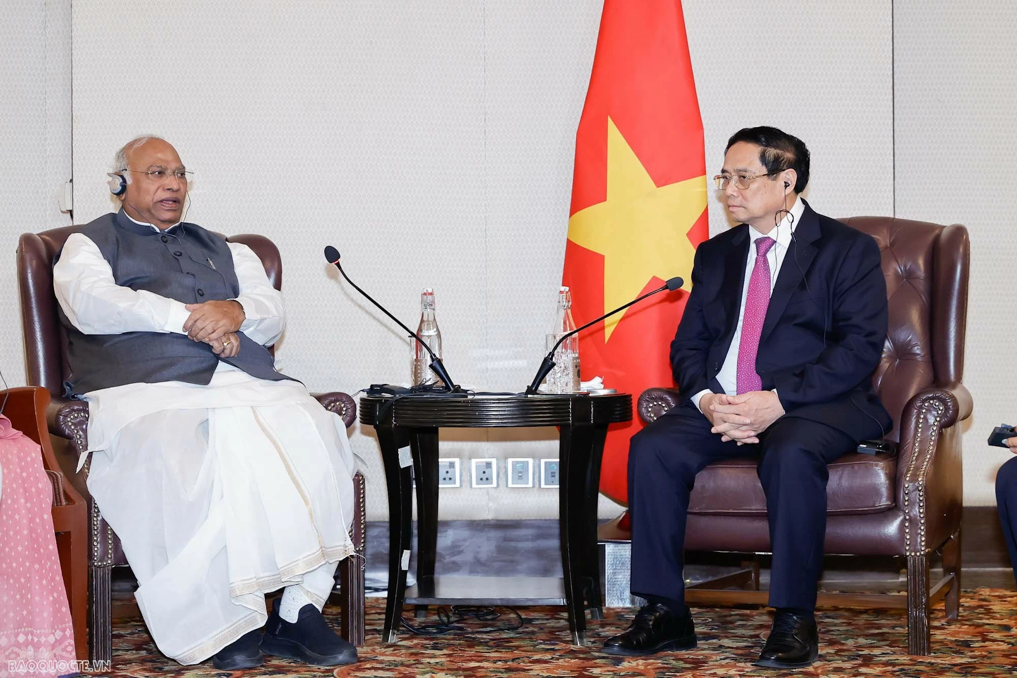 PM Pham Minh Chinh receives presidents of Indian parties in New Delhi PM Pham Minh Chinh receives presidents of Indian parties in New Delhi
