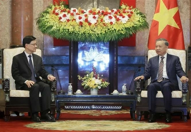 President To Lam welcomes Hong Kong Special Administrative Region's leader President To Lam welcomes Hong Kong Special Administrative Region's leader