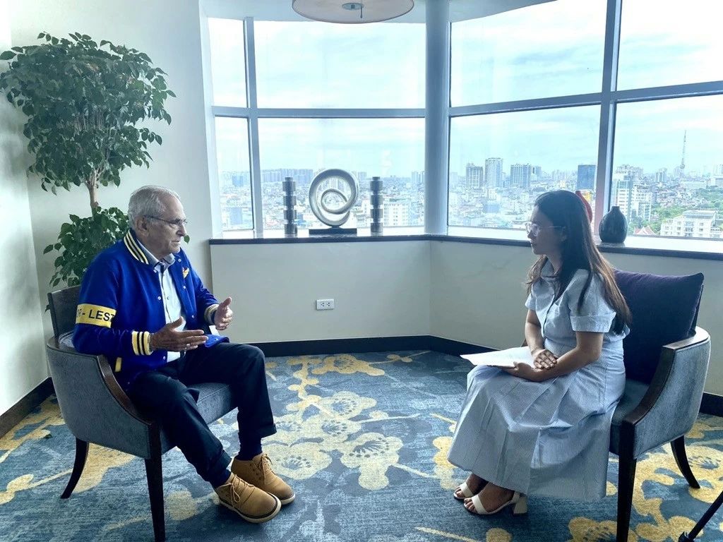 Tổng thống Timor-Leste Jose Ramos-Horta trả lời phỏng vấn TG&VN. Tổng thống Timor-Leste Jose Ramos-Horta trả lời phỏng vấn TG&VN.
