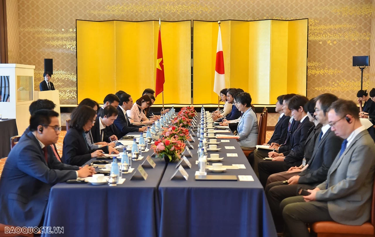 FM Bui Thanh Son held talks, meeting Japanese officials in Tokyo FM Bui Thanh Son held talks, meeting Japanese officials in Tokyo