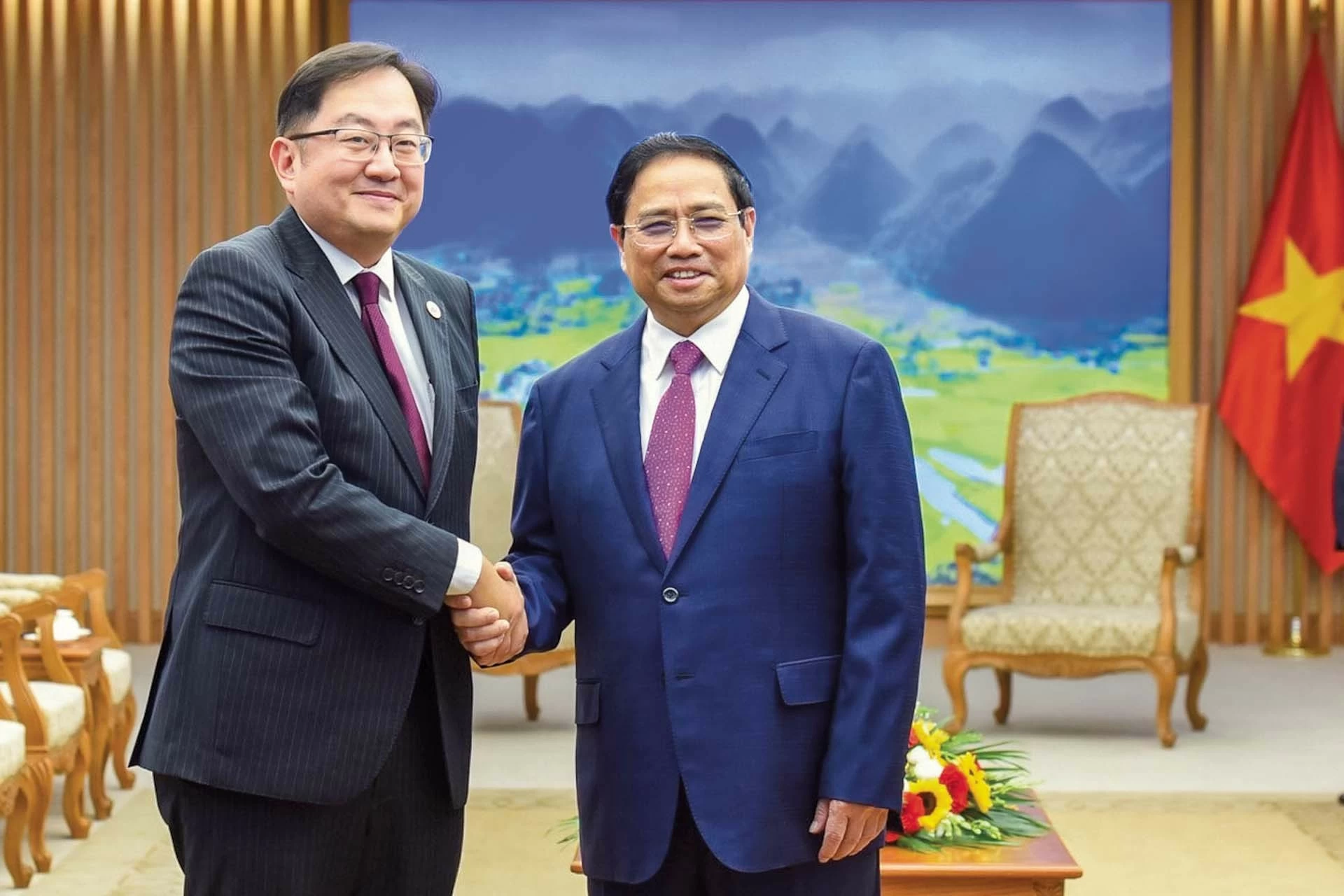 Thủ tướng Phạm Minh Chính tiếp Đại sứ Malaysia tại Việt Nam Dato’ Tan Yang Thai tại Trụ sở Chính phủ, ngày 7/4/2023. (Nguồn: VGP) Thủ tướng Phạm Minh Chính tiếp Đại sứ Malaysia tại Việt Nam Dato’ Tan Yang Thai tại Trụ sở Chính phủ, ngày 7/4/2023. (Nguồn: VGP)