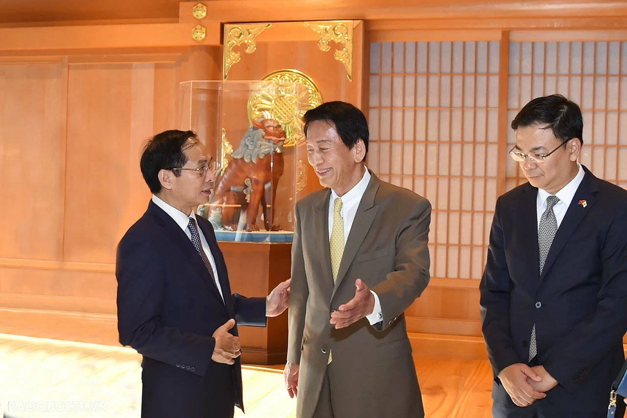 FM Bui Thanh Son meets with Vice President of Japanese House of Councillors, JICA FM Bui Thanh Son meets with Vice President of Japanese House of Councillors, JICA