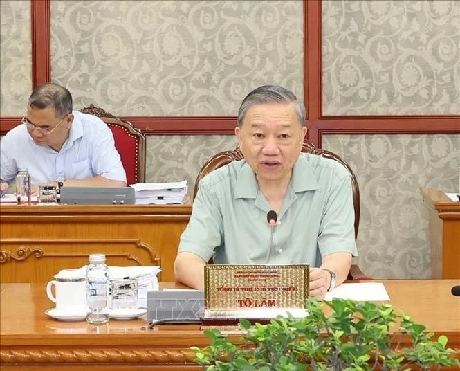 Party General Secretary, President To Lam chairs regular Politburo meeting Party General Secretary, President To Lam chairs regular Politburo meeting