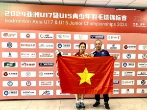 Vietnamese badminton athlete wins silver at Asian U-15 championships Vietnamese badminton athlete wins silver at Asian U-15 championships