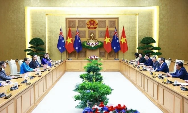 PM Pham Minh Chinh welcomes Australia Senate President Sue Lines in Hanoi PM Pham Minh Chinh welcomes Australia Senate President Sue Lines in Hanoi