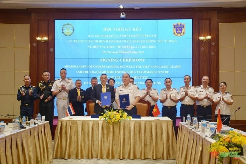 Vietnam Coast Guard and Thailand counterpart sign MoU on maritime law enforcement cooperation Vietnam Coast Guard and Thailand counterpart sign MoU on maritime law enforcement cooperation