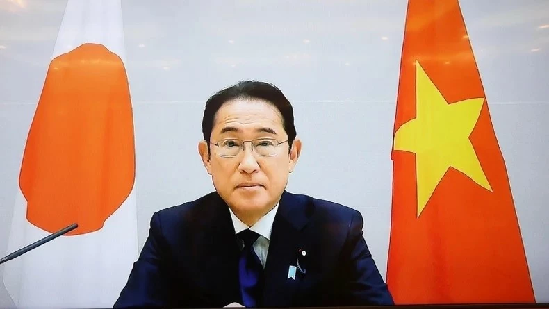 Tổng Bí thư, Chủ tịch nước Tô Lâm đã hội đàm trực tuyến cấp cao với Chủ tịch Đảng Dân chủ Tự do, Thủ tướng Nhật Bản Kishida Fumio. (Nguồn: TTXVN) Tổng Bí thư, Chủ tịch nước Tô Lâm đã hội đàm trực tuyến cấp cao với Chủ tịch Đảng Dân chủ Tự do, Thủ tướng Nhật Bản Kishida Fumio. (Nguồn: TTXVN)