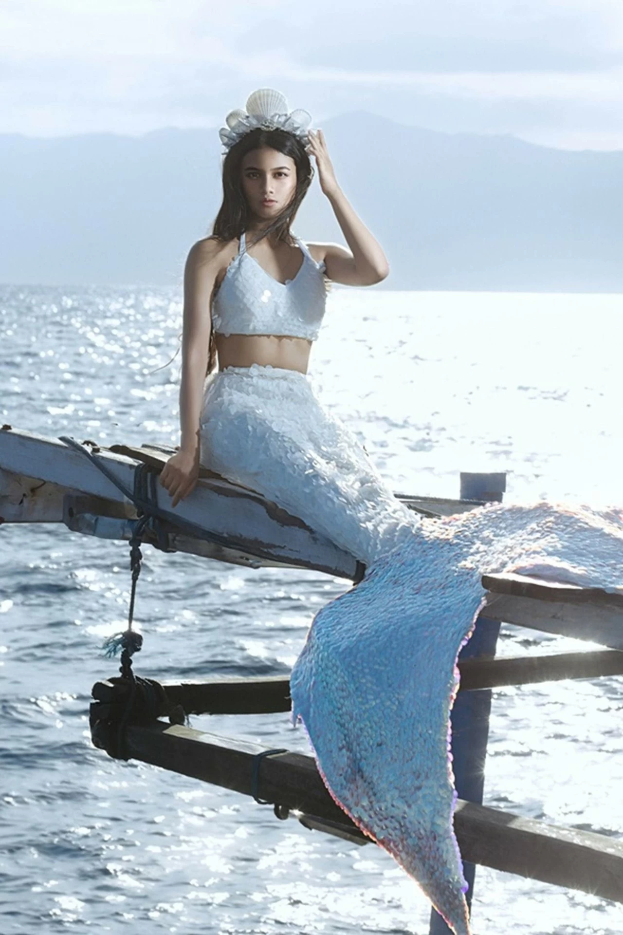Mermaid Laisha by the Sea in Sumbawa. (Photo: Ha Hien) Mermaid Laisha by the Sea in Sumbawa. (Photo: Ha Hien)